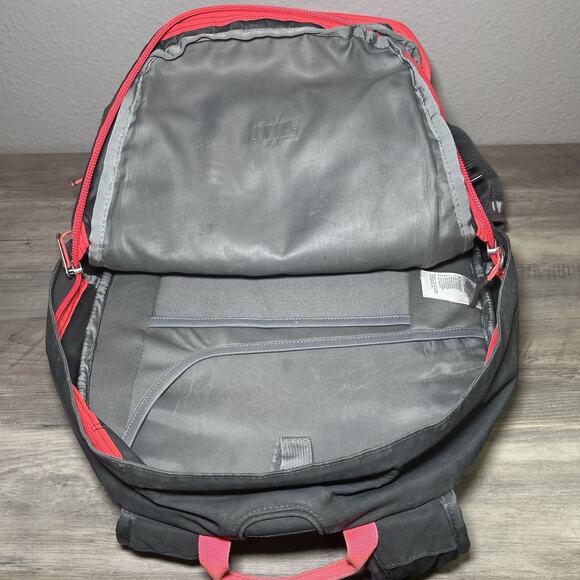 The North Face Borealis Black Hot Pink Laptop Hiking Backpack Bag - Picture 10 of 13